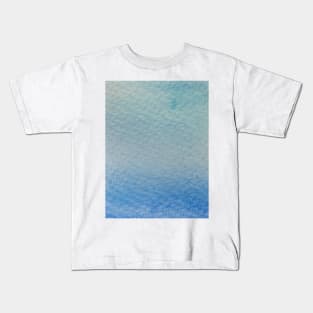 Gradient watercolor - blue Kids T-Shirt